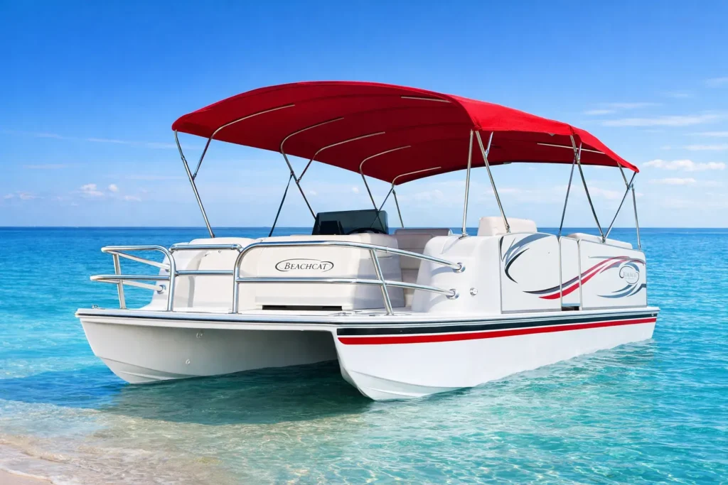 Beachcat Boats new fiberglass catamaran pontoon boats recreational series